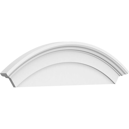Ekena Millwork Arched Architectural Grade PVC Pediment, 46"W x 14"H x 2-3/4"P PEDP046X140ARD00